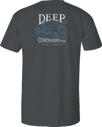 RWP Short Sleeve Cotton Tee - Deep Concentration - Black Wash