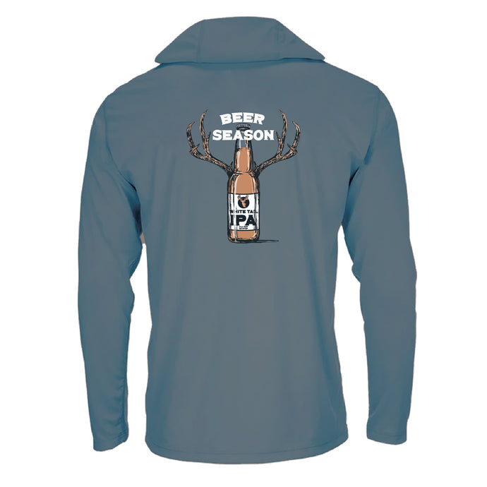 Long Sleeve Hoodie UV50 Performance RWP Beer Season - Pepper