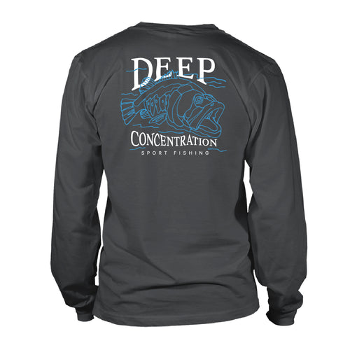 Long Sleeve UV50 Performance Deep Concentration - Pepper