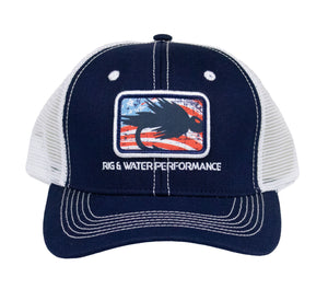 RWP Flag Trucker Hat - Navy/White