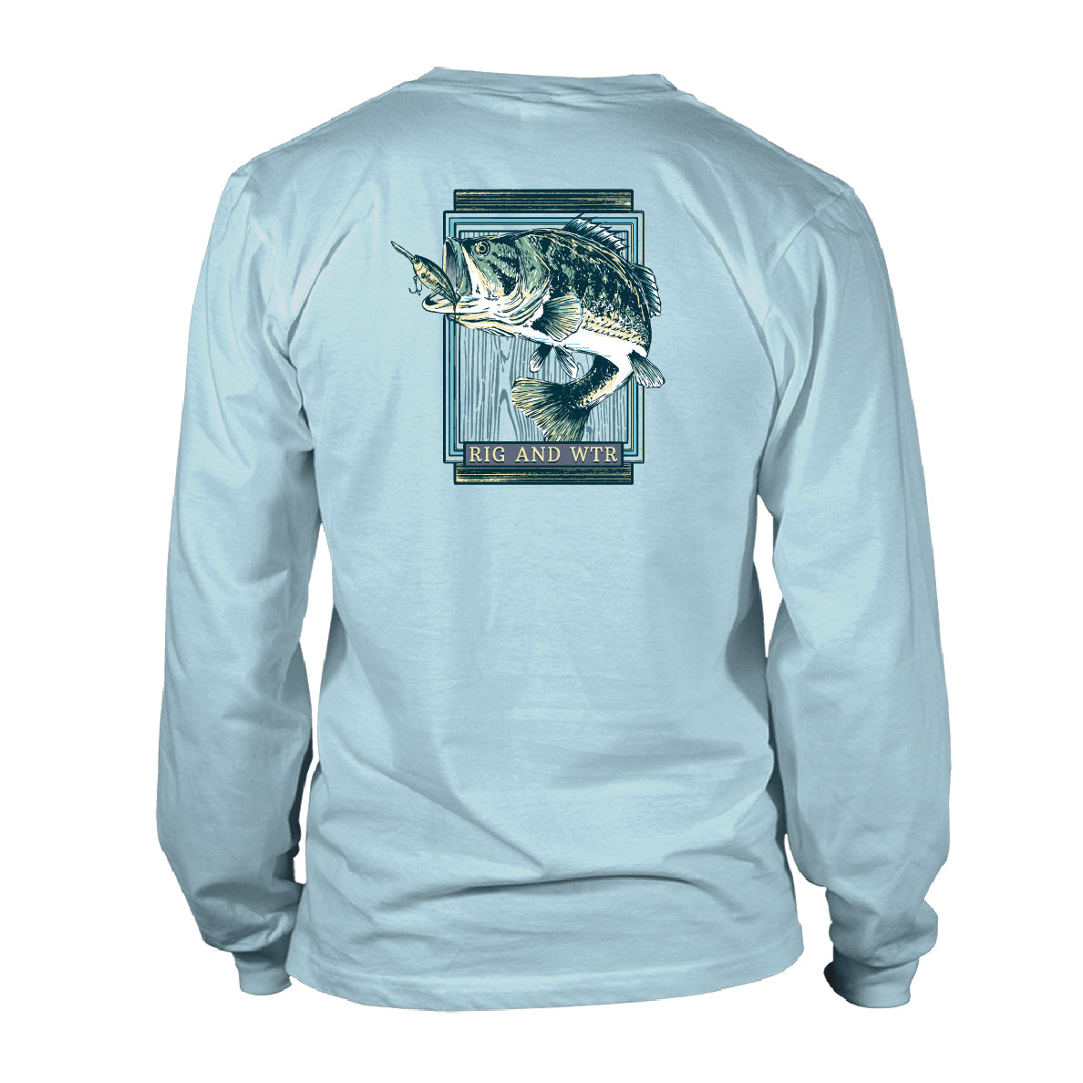 RWP Youth Long Sleeve Performance UV50 - Bass Frame - Sky Blue