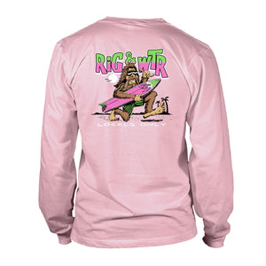 Long Sleeve UV50 Performance RWP Bigfoot Surfer - Pink