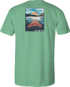Youth Short Sleeve RWP Cotton Tee - Serenity - Seafoam