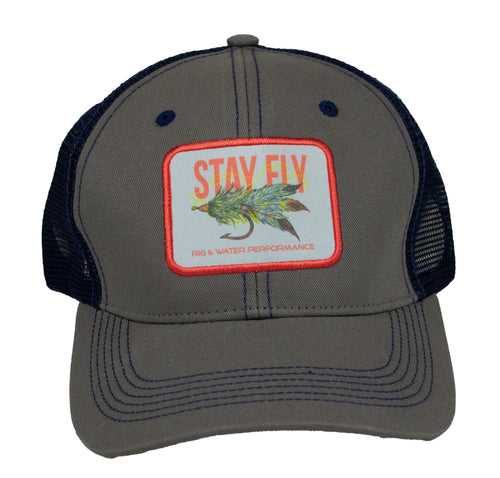 RWP Stay Fly Trucker Hat - Granite/Navy