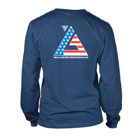 Long Sleeve UV50 Performance RWP USA Logo - Slate