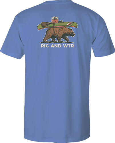 Youth & Toddler Short Sleeve RWP Cotton Tee - Canoe Bear - Dusk