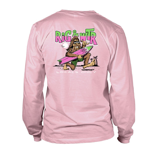 Long Sleeve UV50 Performance RWP Bigfoot Surfer - Pink