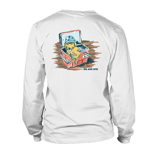 Long Sleeve UV50 Performance Dog Cooler - White