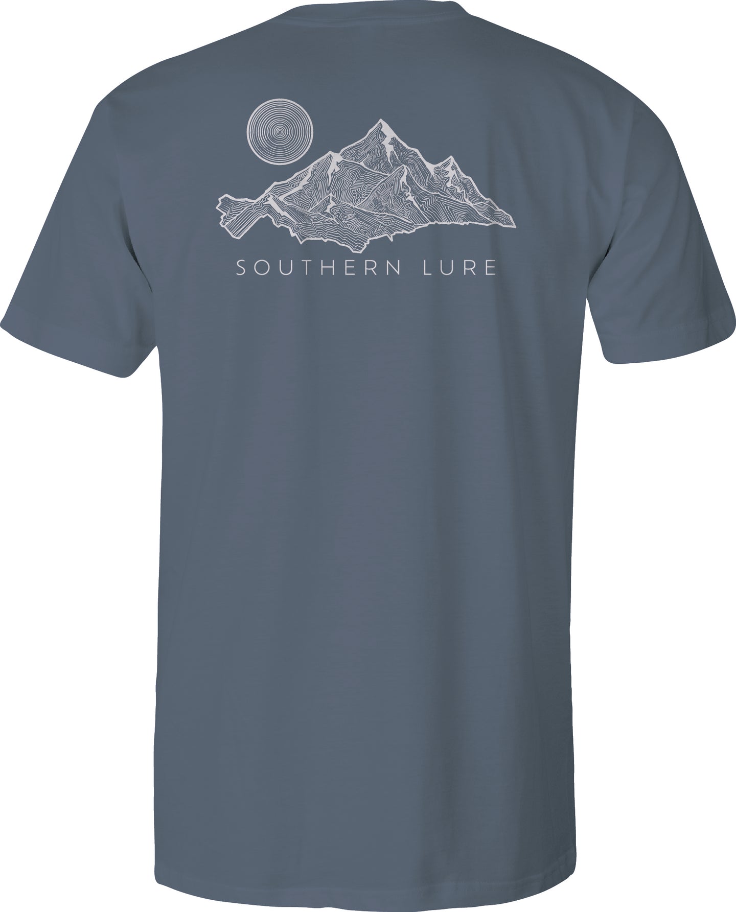 Short Sleeve UV50 Performance RWP Mtn Lines- Blue Steel
