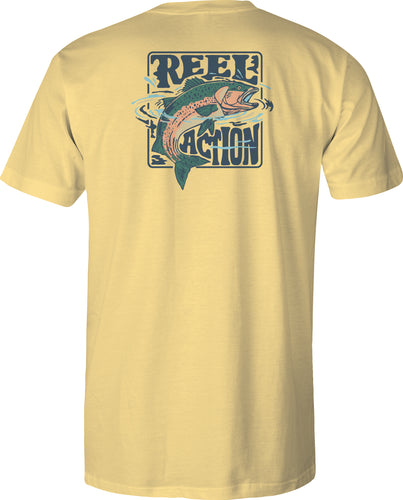 RWP Short Sleeve Cotton Tee - Gettin Reel - Yellow
