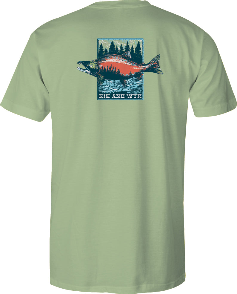 Youth Short Sleeve RWP Cotton Tee - Sockeye - Bay