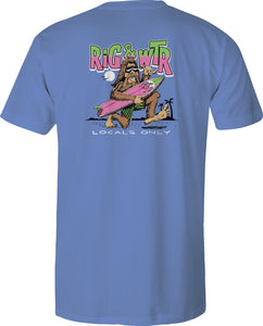 RWP Short Sleeve Cotton Tee - Bigfoot Surfer - Dusk