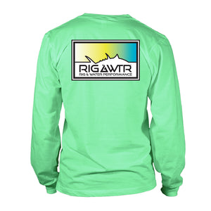 Long Sleeve Performance UV50 - Tuna Patch - Mint