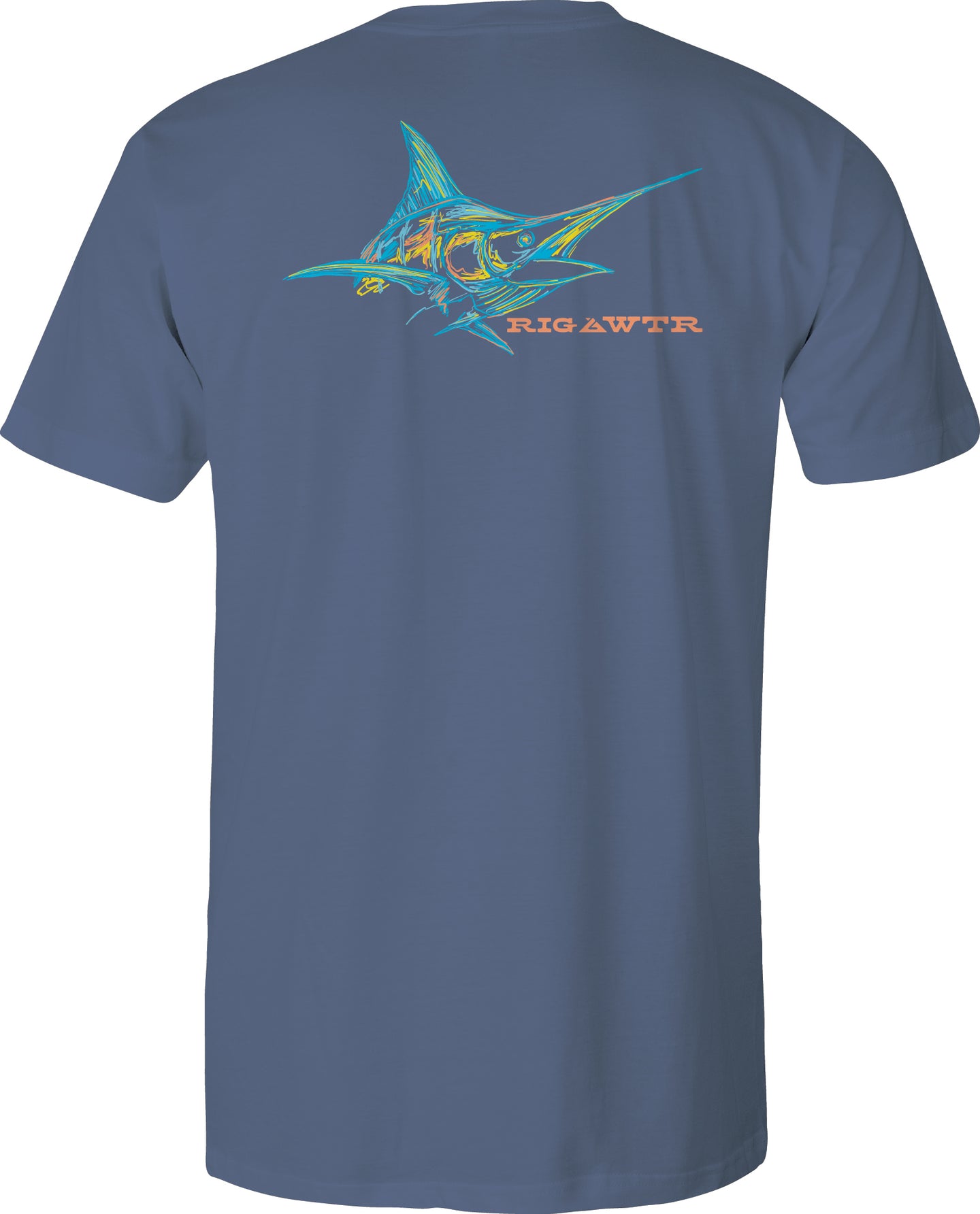 Short Sleeve Performance UV50 - Neon Marlin - Slate