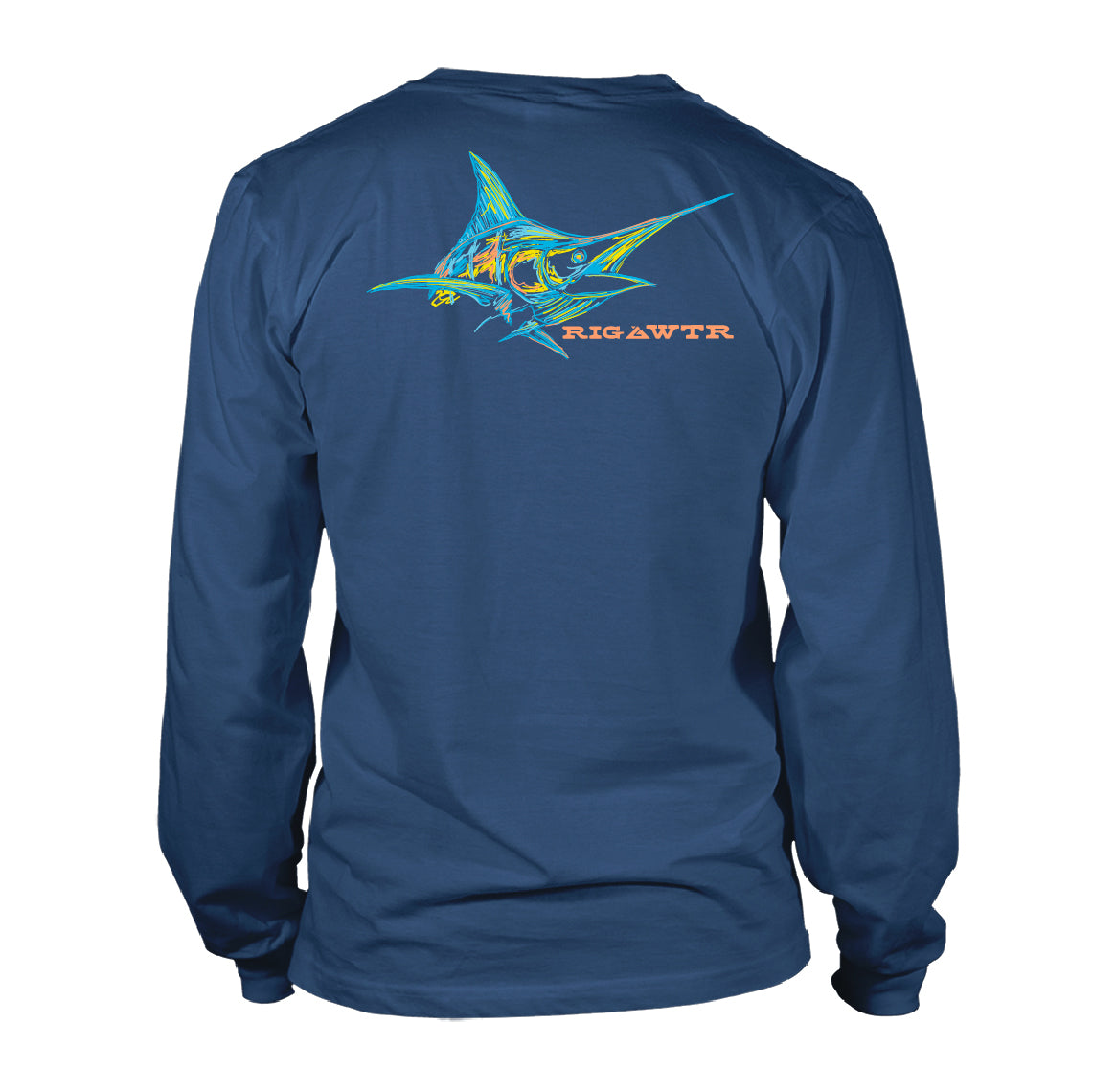 Long Sleeve Performance UV50 - Neon Marlin - Slate