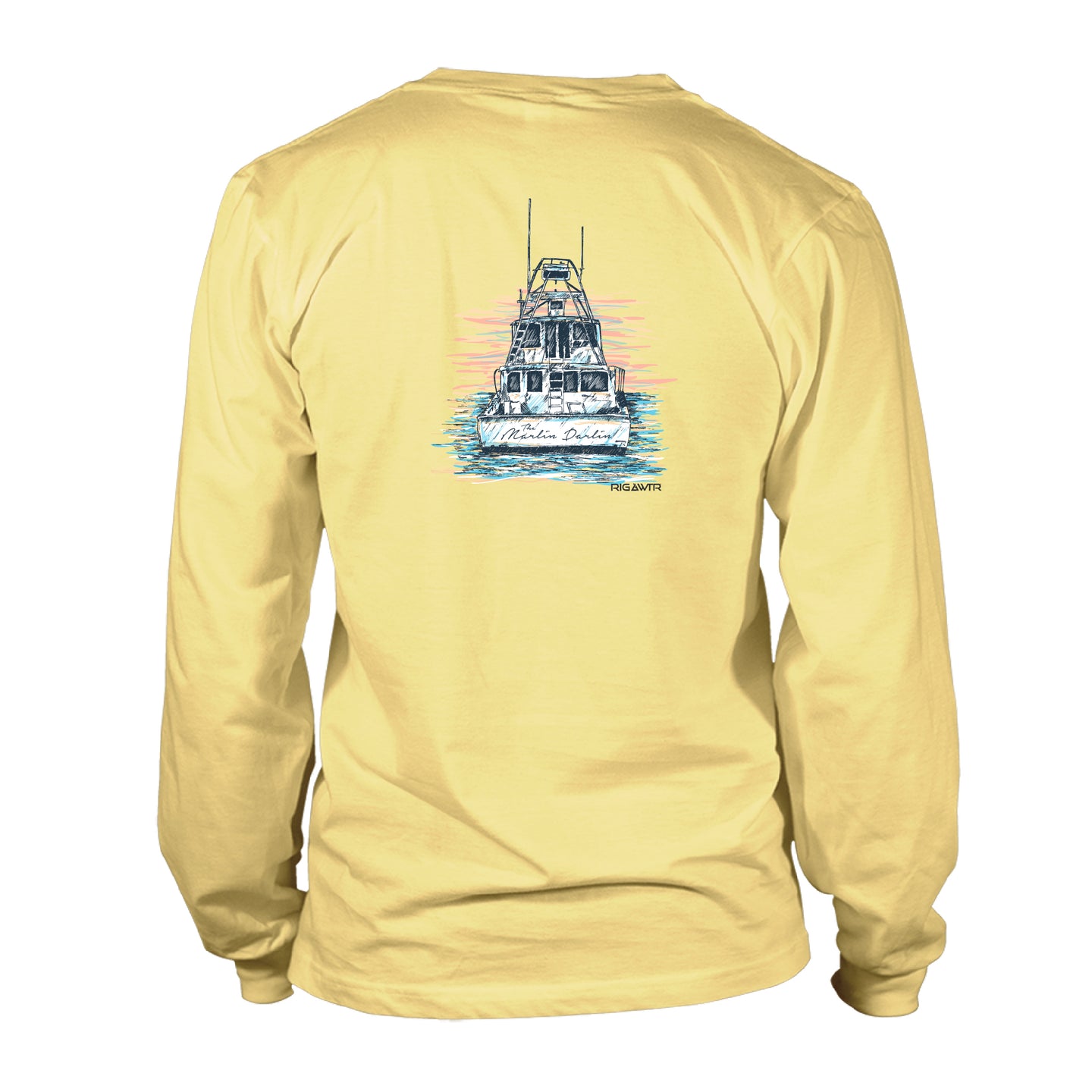 UV50 Long Sleeve Shirt - Charter Boat - Yellow