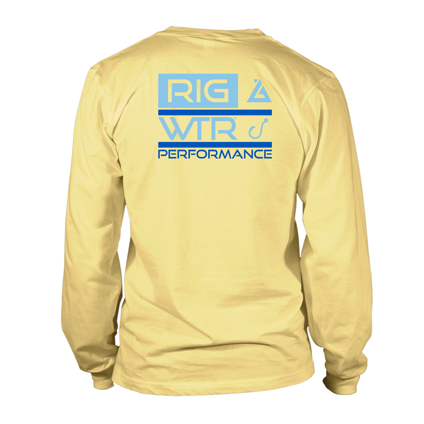 RWP Youth Long Sleeve UV50 Performance Tee- RWP Stacked - Yellow