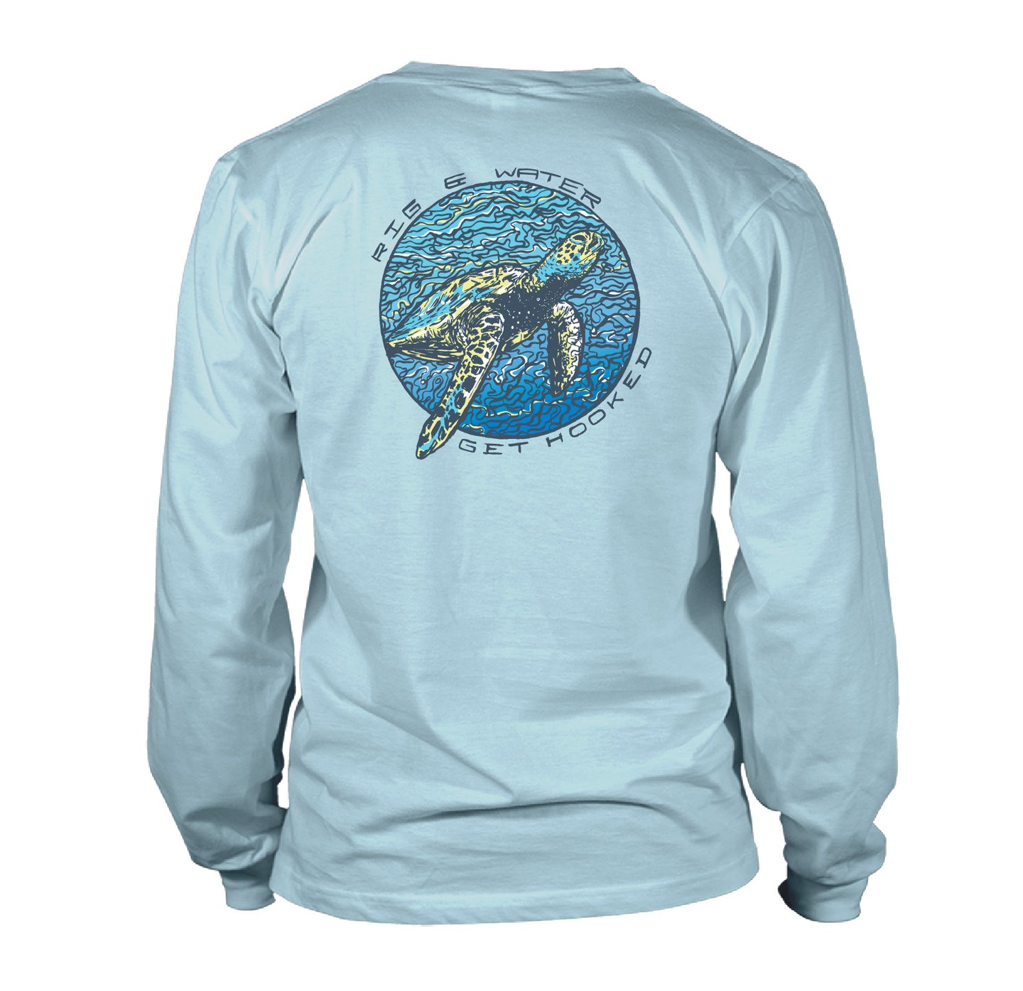 Women's - Long Sleeve UV50 - Sea Turtle - Sky Blue